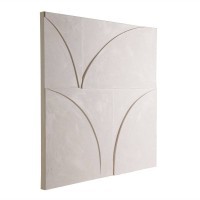 423134 BESERAH Картина на холсте L1000 H1000 кремово-белый деревянный подрамник