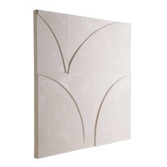 423134 BESERAH Картина на холсте L1000 H1000 кремово-белый деревянный подрамник