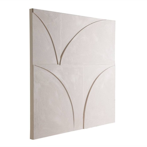 423134 BESERAH Картина на холсте L1000 H1000 кремово-белый деревянный подрамник