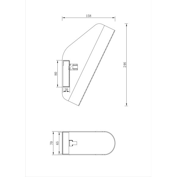 Бра Maytoni MOD417WL-01W Notta под лампу 1xG9 40W
