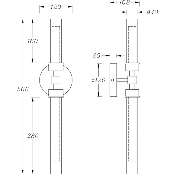 Бра светодиодное Stelo MOD116WL-L7B3K