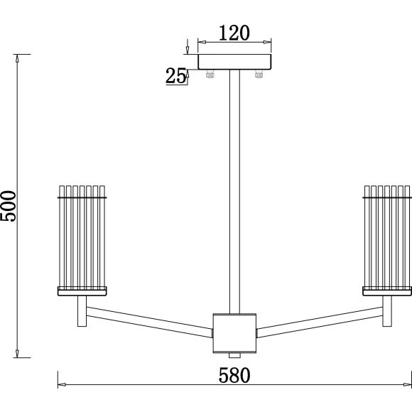 Люстра на штанге Freya FR5036PL-05N Manisa под лампы 5xE14 60W Люстра на штанге Freya FR5036PL-05N Manisa под лампы 5xE14 60W