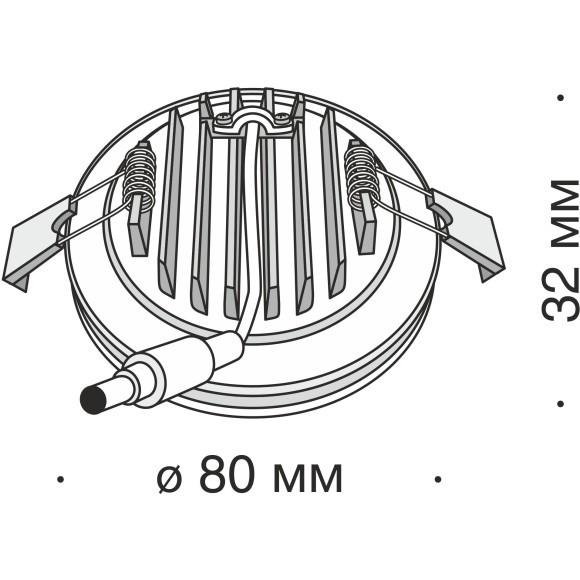 Встраиваемый светильник Maytoni DL2001-L7W Phanton светодиодный LED 7W