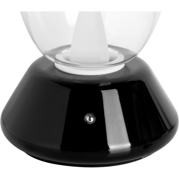 Настольная лампа диммируемая 10W 3000K прозрачный/черный Uovo III Lightstar 807907