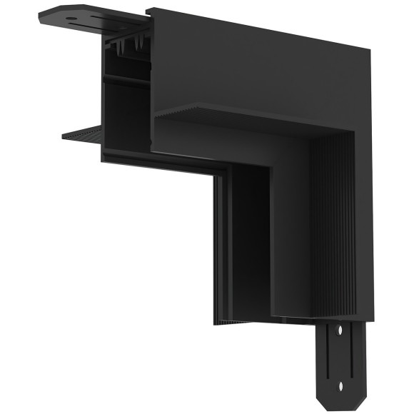 Соединитель угловой с потолка на стену для шинопровода в ГКЛ 12.5мм Smart 220V Denkirs TR2118-BK