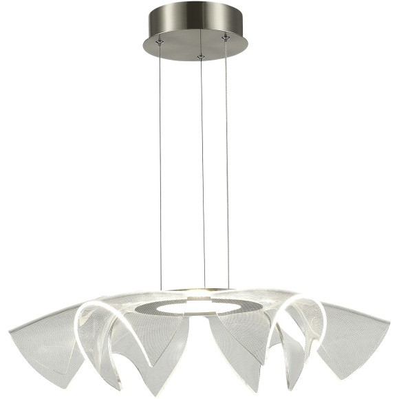 SL6235.103.20 Светильник подвесной ST-Luce Никель/Прозрачный LED 1*20W 4000K FAIRY