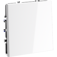 VLS010501 Перекрестный переключатель встраиваемый одноклавишный 10 ампер (2200 Ватт) белого глянцевого цвета VOLTUM S70 (белый глянцевый)