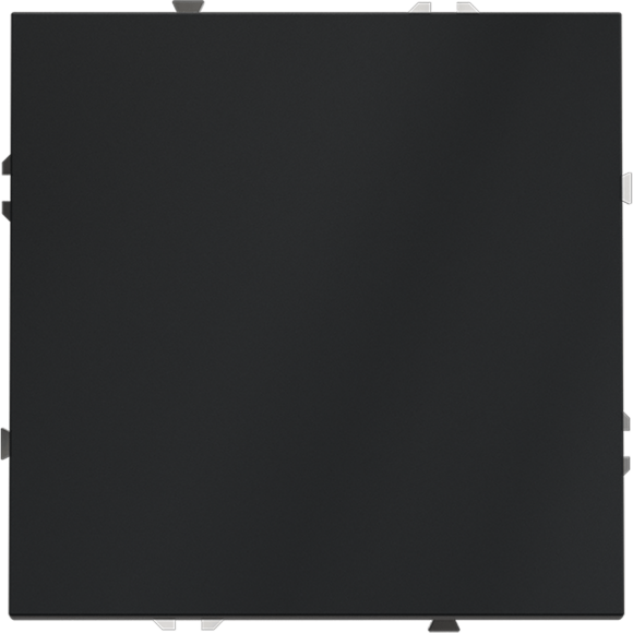 VLS010607 Выключатель с самовозвратом встраиваемый одноклавишный на 10 ампер (2200 Ватт) графитового цвета VOLTUM S70 (графит)