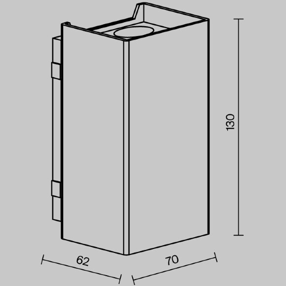 Уличный настенный светильник Outdoor O505WL-L3B3K