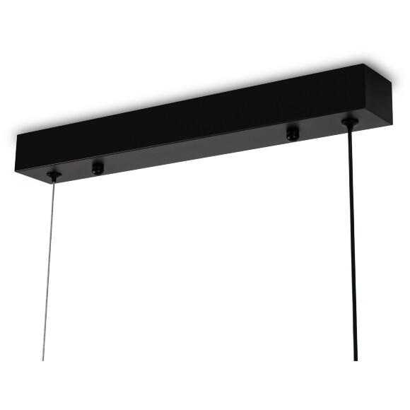 Freya Even FR5625PL-L45B Подвесной линейный светодиодный светильник, плафон белый текстиль, основание черный металл, 500x120x80мм, CCT перекл. цвет. температуры на драйвере, LED 20Вт 2700;3000;4000К 1050Лм CRI80 180° IP20 220В