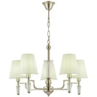 SLE105503-05 Светильник подвесной Никель/Белый E14 5*40W REIMO