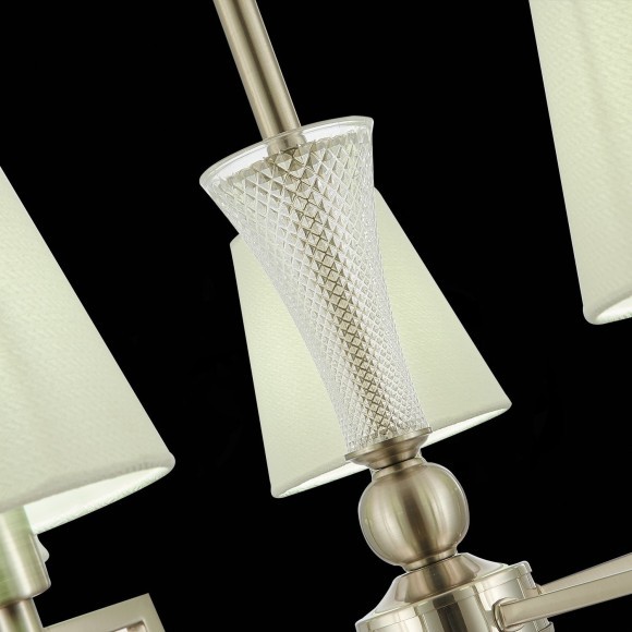 SLE105503-05 Светильник подвесной Никель/Белый E14 5*40W REIMO SLE105503-05 Светильник подвесной Никель/Белый E14 5*40W REIMO