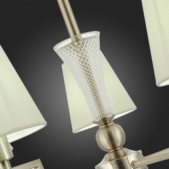 SLE105503-05 Светильник подвесной Никель/Белый E14 5*40W REIMO SLE105503-05 Светильник подвесной Никель/Белый E14 5*40W REIMO