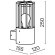Настенный светильник (бра) Outdoor O453WL-01GF
