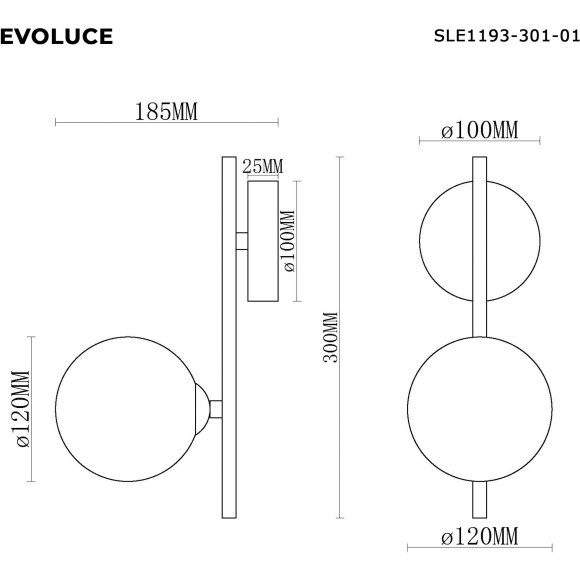 SLE1193-301-01 Светильник настенный Латунь/Белый G9 1*5W 4000K ENKEL
