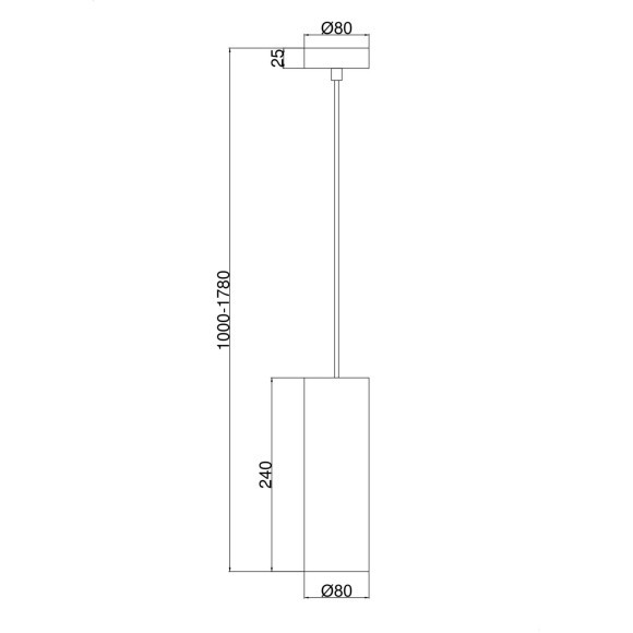 Подвесной светильник Maytoni P011PL-01C