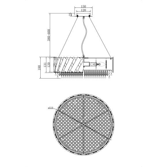 Подвесная люстра Artistico MOD017PL-05BS