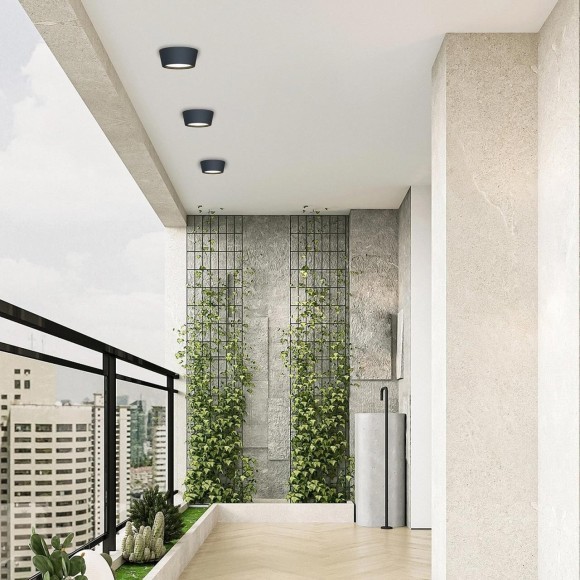 4676-1U, уличный светильник, D100xH40, 1xGX53LEDx15W, IP54, excluded