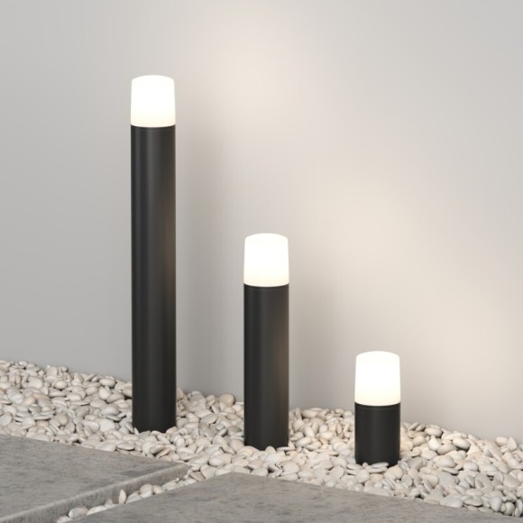 DK9749-BK Черный ландшафтный уличный светильник (столбик 90см) Denkirs NORD IP65 под лампу E27 макс. 18 Вт