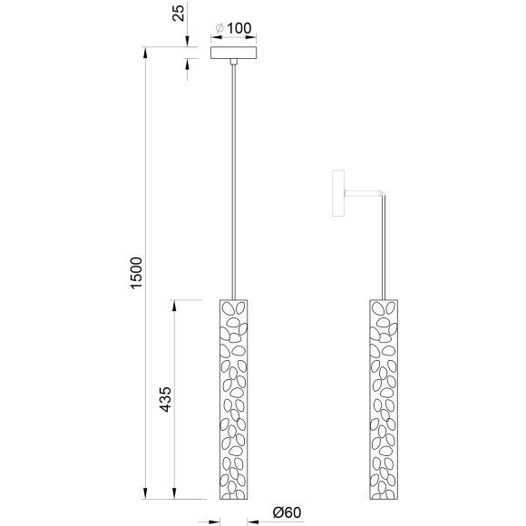 Светильник подвесной настенный Stilfort 2193/02/01PW серия Perfecto Light
