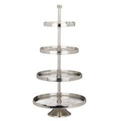 427647 BABIRIK Блюдо-этажерка декоративная алюминий хромированный