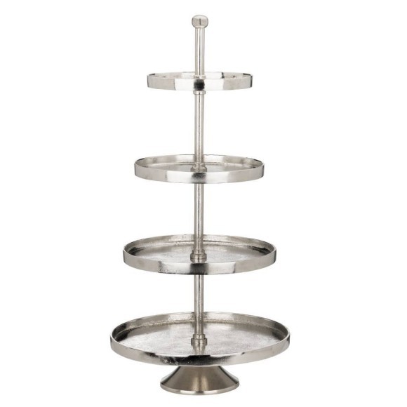 427647 BABIRIK Блюдо-этажерка декоративная алюминий хромированный