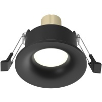 DL027-GU10-B Встраиваемый светильник TECHNICAL Slim, цоколь GU10, 10Вт, влагозащищенный IP44, металл, черный, хай-тек