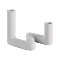 422304 Подсвечник  VALAKISH L125, B83, H133 глина, серый