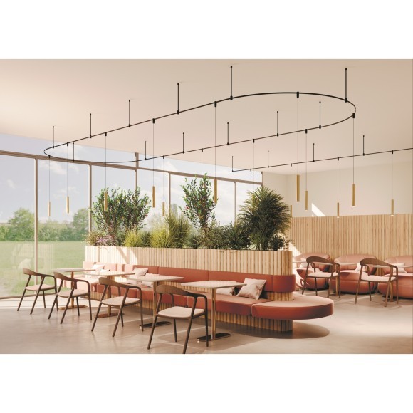 Светильник на гибкий шинопровод Maytoni Flexity TR210-1-5W3K-M-B 3000K 370лм 5Вт