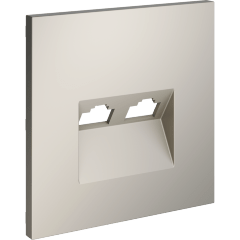 VLS001403 Накладка для розетки компьютерной двойной RJ45 категории 6Е (для проводов CAT5-CAT6 до 10 Гбит/сек) кашемирового цвета VOLTUM S70 (кашемир) VLS001403 Накладка для розетки компьютерной двойной RJ45 категории 6Е (для проводов CAT5-CAT6 до 10 Гбит/сек) кашемирового цвета VOLTUM S70 (кашемир)