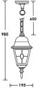 Уличный светильник подвесной QUADRO M lead GLASS 79905MlgY Bl