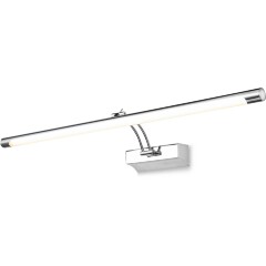 Декоративная подсветка Maytoni Fino MIR003WL-L16CH LED 16Вт 3000K 1200Лм 120° CRI80 хром, настенный светильник для картин и зеркал, поворотный вверх-вниз плафон, ширина 720 мм, современный интерьер