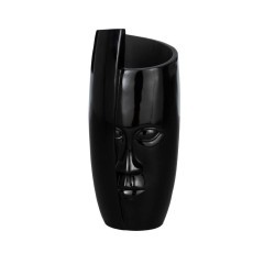 421113 TSU Ваза напольная декоративная пластик черный H900 Ø400