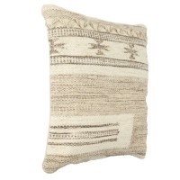 420071 Подушка декоративная CHEVERY, L450, B450, наволочка: лицевая сторона: 80% шерсть, 20% хлопок, оборотная сторона: 100% хлопок  коричневый, кремо