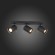 SL597.401.03 Спот ST-Luce Черный, Хром/Черный GU10 LED 3*3W Потолочные светильники