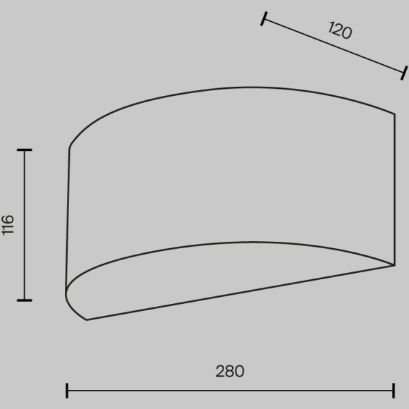 Бра Maytoni MOD096WL-01CH R IPple под лампу 1xE14 40W