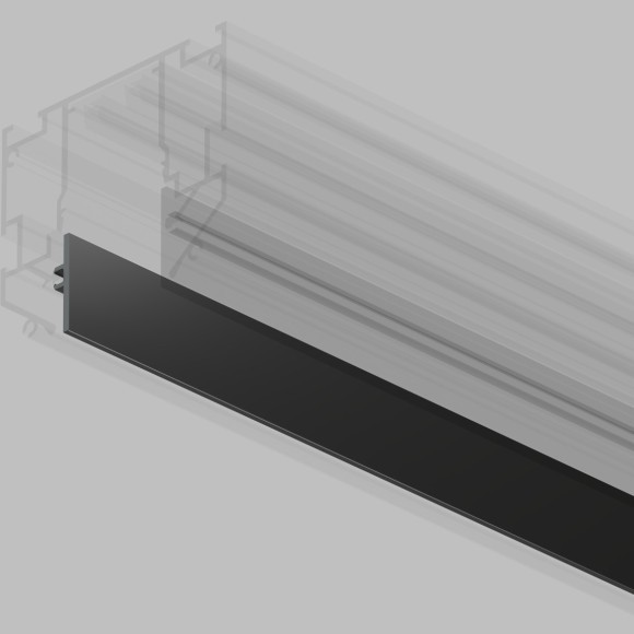 Внтренняя накладка 3м в гарпунный шинопровод Smart 220V Denkirs TR2028-BK