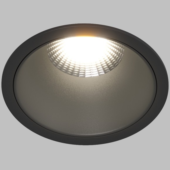 DK4400-BK Встраиваемый светильник, IP 20, 7 Вт, LED 3000, черный, алюминий