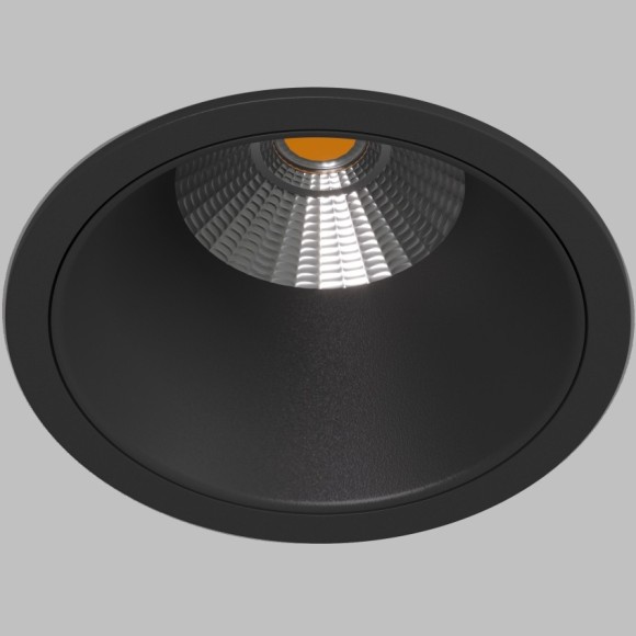 DK4400-BK Встраиваемый светильник, IP 20, 7 Вт, LED 3000, черный, алюминий