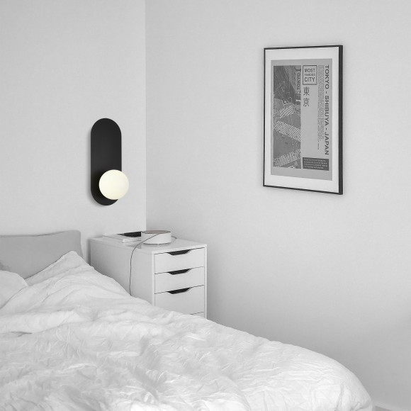 SLE1194-401-01 Светильник настенный Черный/Белый G9 1*5W 4000K TOCCO