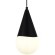 SLE1197-403-01 Светильник подвесной Черный/Белый E27 1*40W FIORI