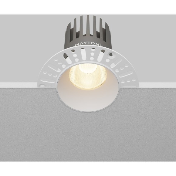 Встраиваемый в ГКЛ безрамочный светодиодный белый светильник 15Вт 1660лм 3000К 50° Maytoni Dip Hight DL121-15W-3K-TRS-W Встраиваемый в ГКЛ безрамочный светодиодный белый светильник 15Вт 1660лм 3000К 50° Maytoni Dip Hight DL121-15W-3K-TRS-W