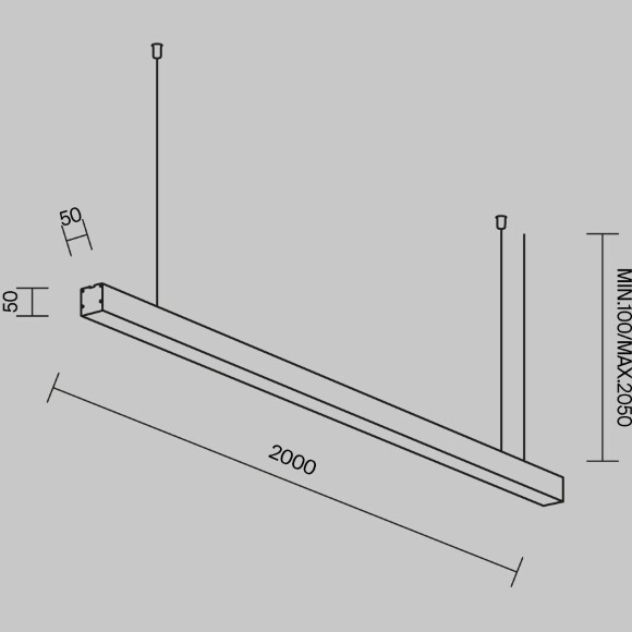 Линейный светильник Technical LL312029