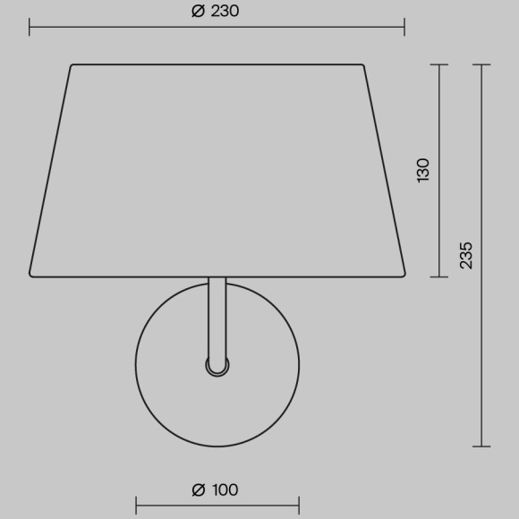 Настенный светильник (бра) Maytoni Modesto MOD360WL-01BS