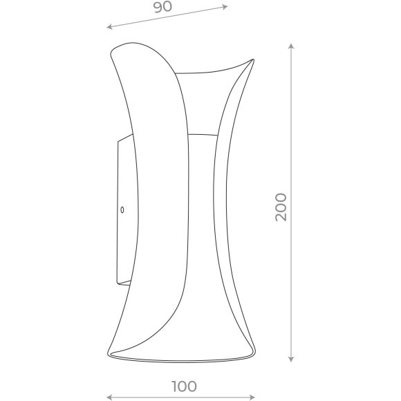SL1584.411.02 Светильник уличный настенный ST-Luce Черный/Черный LED 2*5W 4000K COSETTO