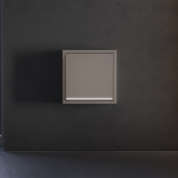 VLS000214 Клавиша коричневого цвета для выключателя и переключателя одноклавишного с подсветкой VOLTUM S70 (купучино)