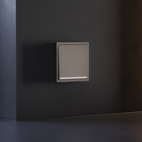 VLS000214 Клавиша коричневого цвета для выключателя и переключателя одноклавишного с подсветкой VOLTUM S70 (купучино)