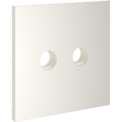 VLS001613 Накладка для розетки телевизионной оконечной TV+SAT (Телевизионный + Спутниковый) бежевого цвета VOLTUM S70 (хлопок)