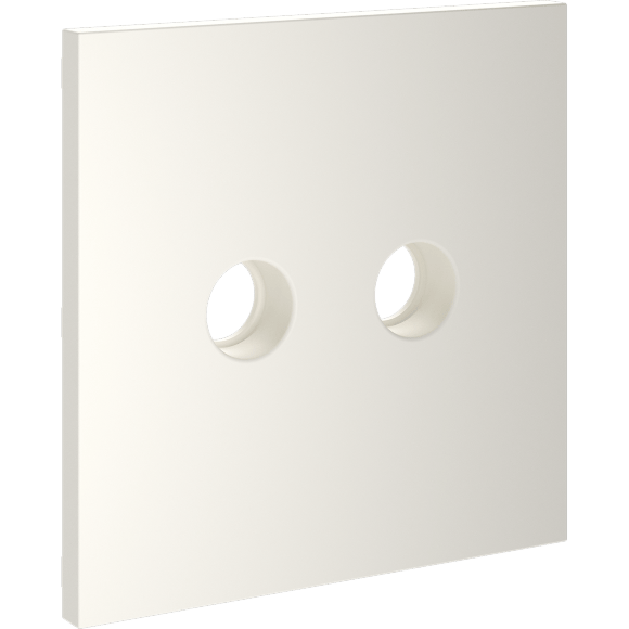 VLS001613 Накладка для розетки телевизионной оконечной TV+SAT (Телевизионный + Спутниковый) бежевого цвета VOLTUM S70 (хлопок)