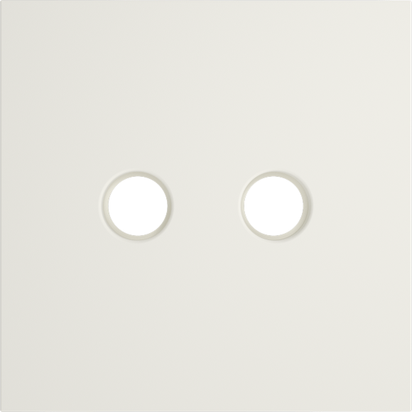 VLS001613 Накладка для розетки телевизионной оконечной TV+SAT (Телевизионный + Спутниковый) бежевого цвета VOLTUM S70 (хлопок)